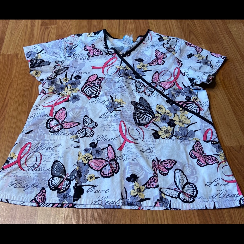 Scrub HQ Top Shirt Women XL Uniform Medical Nurse